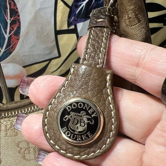 Dooney & Bourke Tan Mini Monogram Hobo Bag - Picture 2 of 14